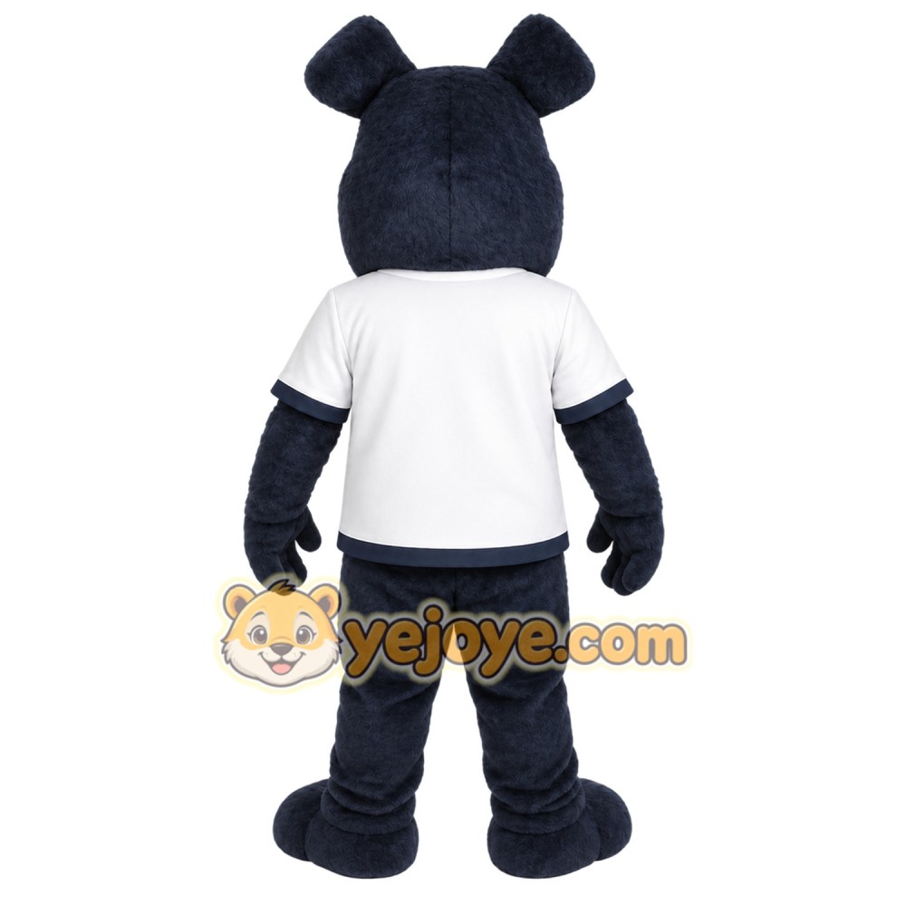 Black Dog Mascot Costume