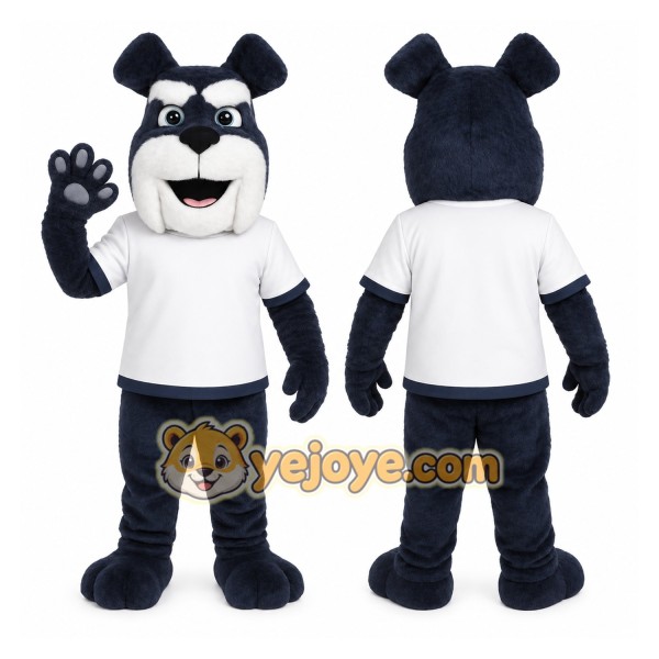 Black Dog Mascot Costume