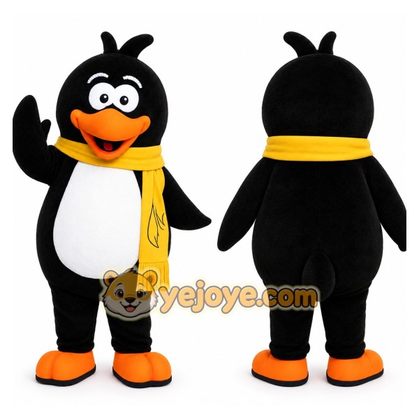 Black Penguin Mascot Costume