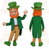 Green Leprechaun Mascot Costume