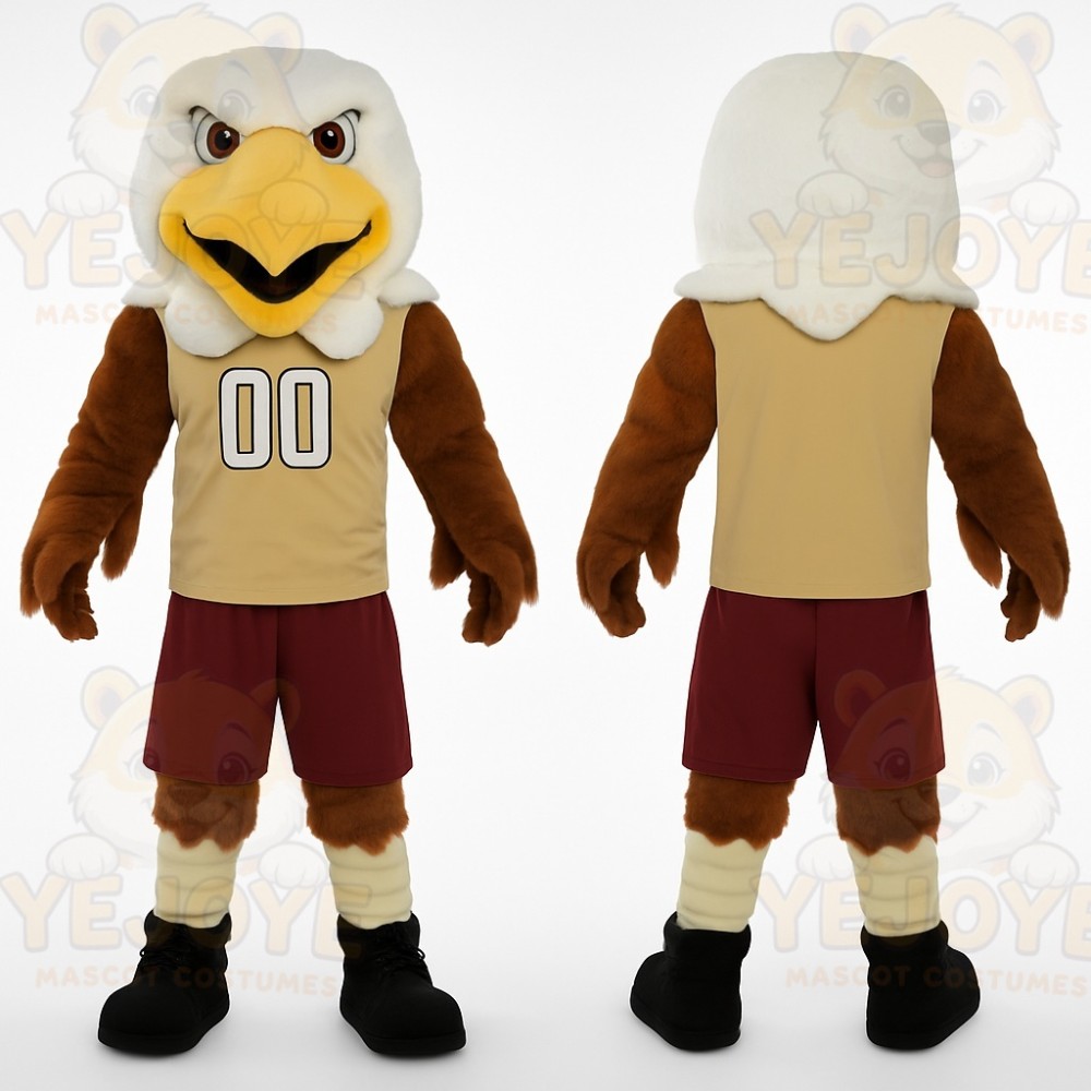 Brown Eagle Mascot Costume