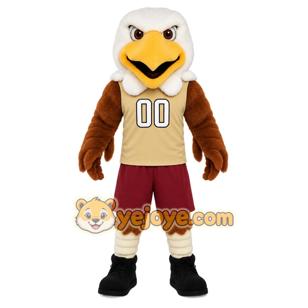 Brown Eagle Mascot Costume Brown Eagle Mascot Costume