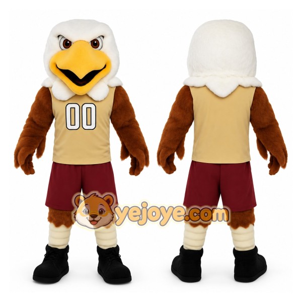 Brown Eagle Mascot Costume