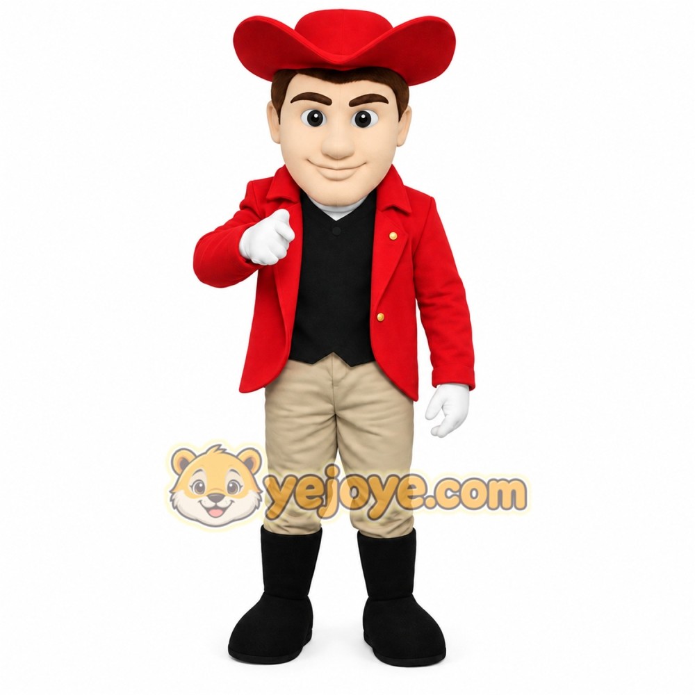 Red Character Mascot Costume Red Character Mascot Costume