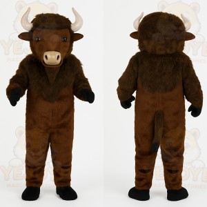 Brown Buffalo Mascot Costume