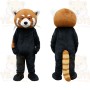 Brown Red Panda Mascot Costume