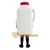 White Milk Carton Mascot Costume White Milk Carton Mascot Costume