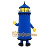 Blue Lighthouse Mascot Costume Blue Lighthouse Mascot Costume