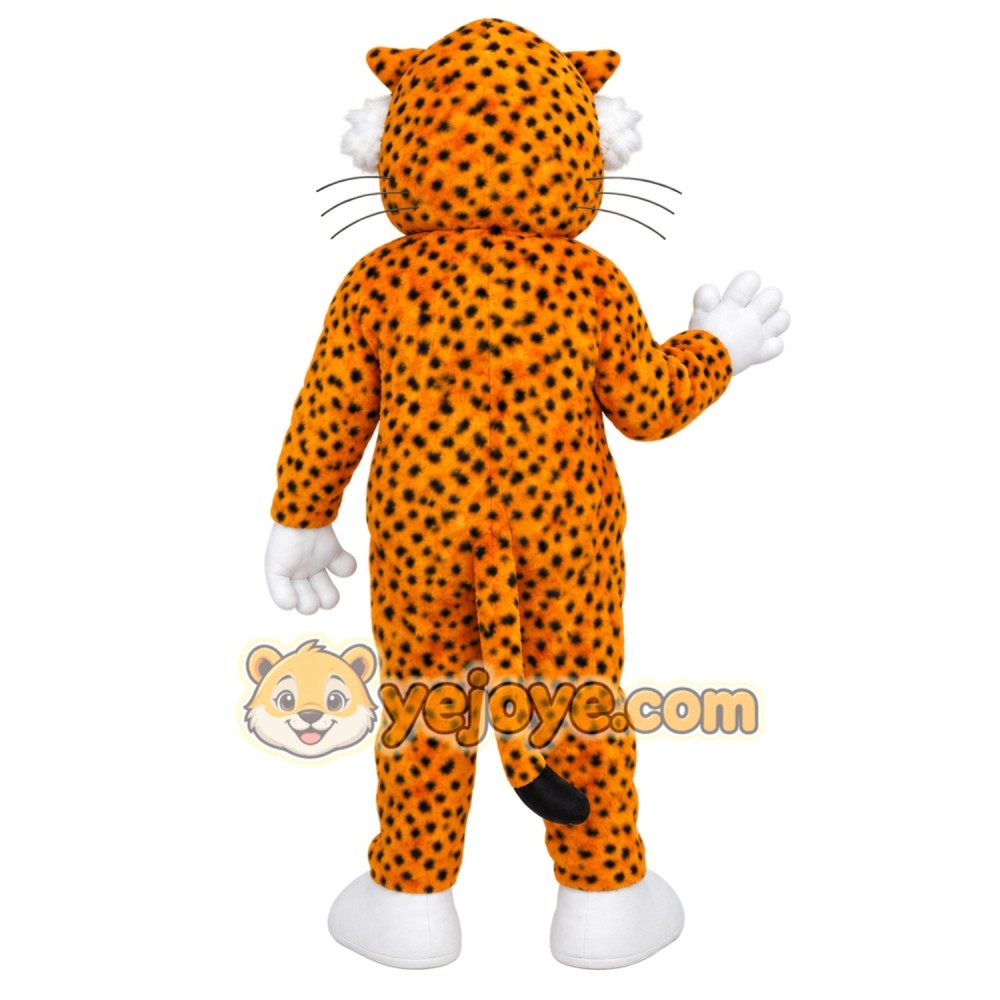 Orange Leopard Mascot Costume