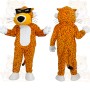 Orange Leopard Mascot Costume