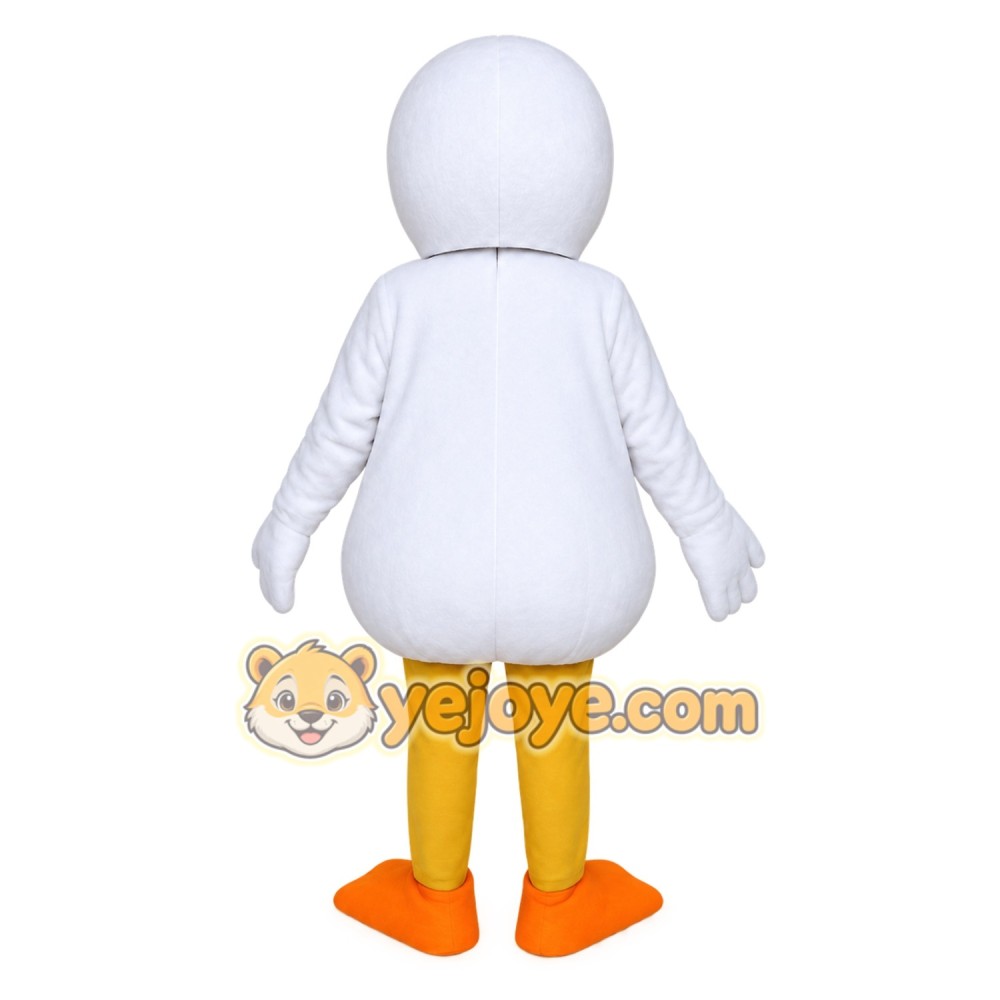 White Duck Mascot Costume White Duck Mascot Costume