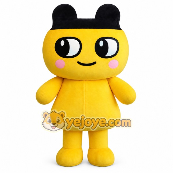 Yellow Black Cartoon Cat Mascot Costume Yellow Black Cartoon Cat Mascot Costume