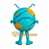 Turquoise Orange Alien Bug Mascot Costume Turquoise Orange Alien Bug Mascot Costume