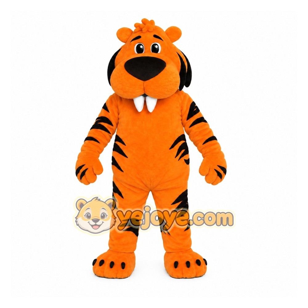 Orange Black Tiger Mascot Costume Orange Black Tiger Mascot Costume