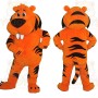 Orange Black Tiger Mascot Costume