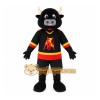 Black Red Yellow Bull Mascot Costume Black Red Yellow Bull Mascot Costume
