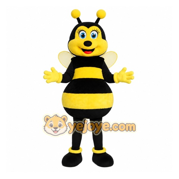 Black Yellow Bumblebee Mascot Costume