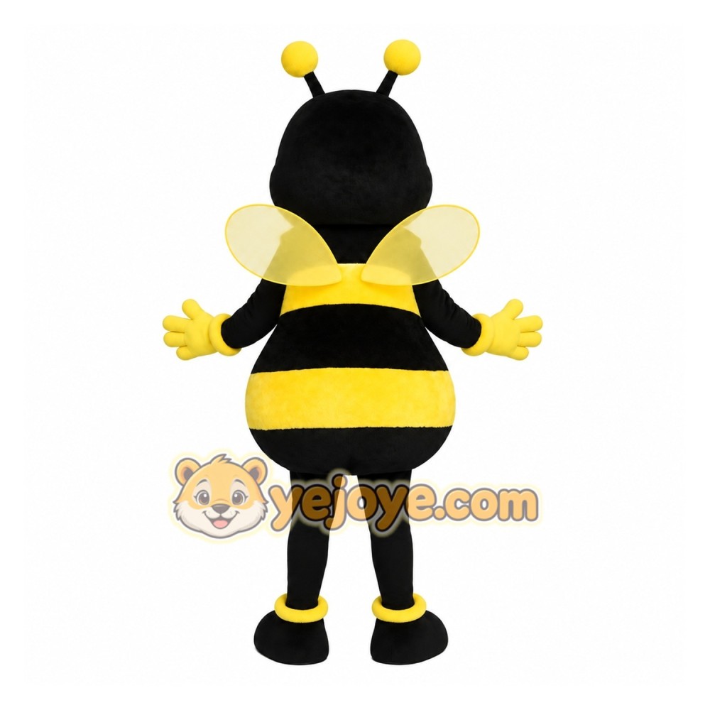 Black Yellow Bumblebee Mascot Costume Black Yellow Bumblebee Mascot Costume