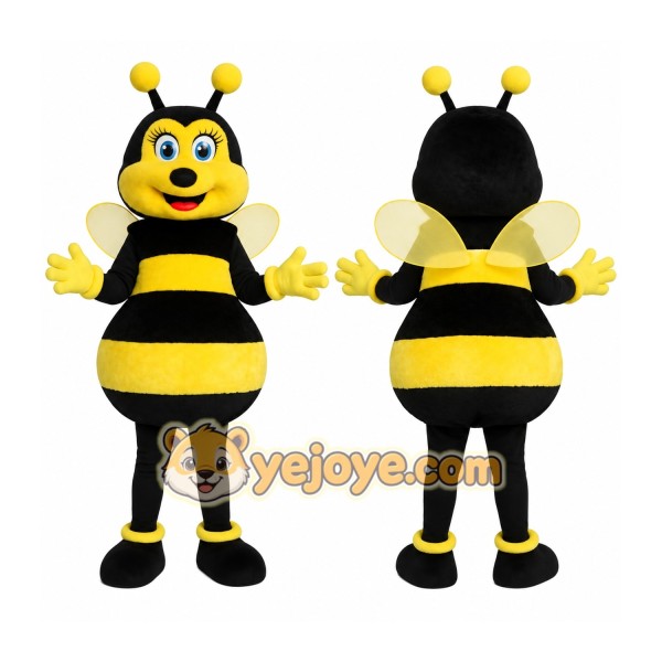 Black Yellow Bumblebee Mascot Costume