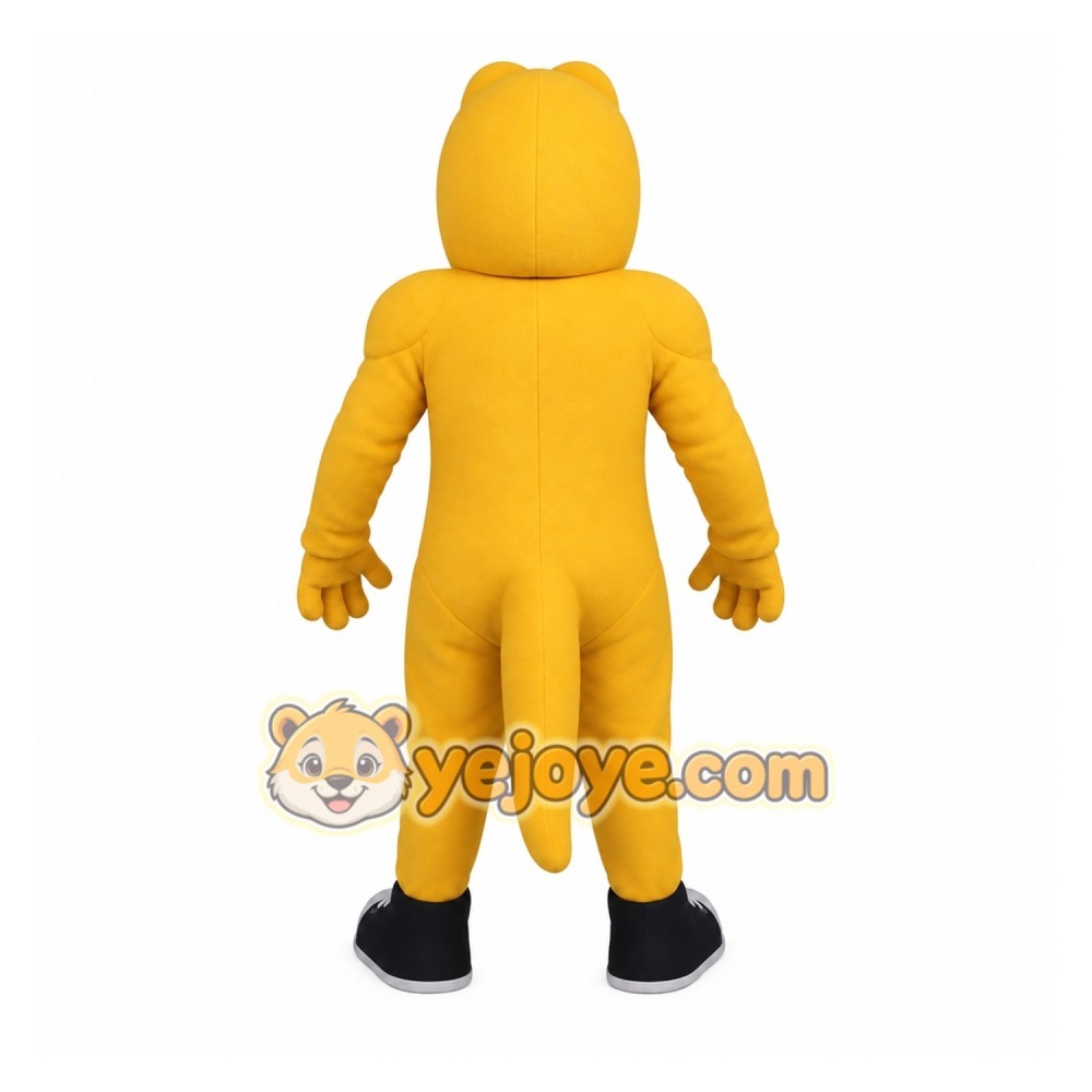 Yellow Black Crocodile Mascot Costume Yellow Black Crocodile Mascot Costume