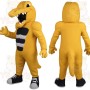 Yellow Black Crocodile Mascot Costume