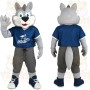 Gray Blue Husky Mascot Costume