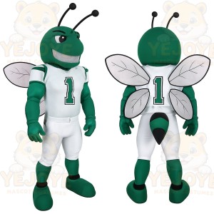 Green White Hornet Mascot Costume