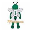 Green White Hornet Mascot Costume Green White Hornet Mascot Costume