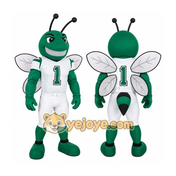 Green White Hornet Mascot Costume