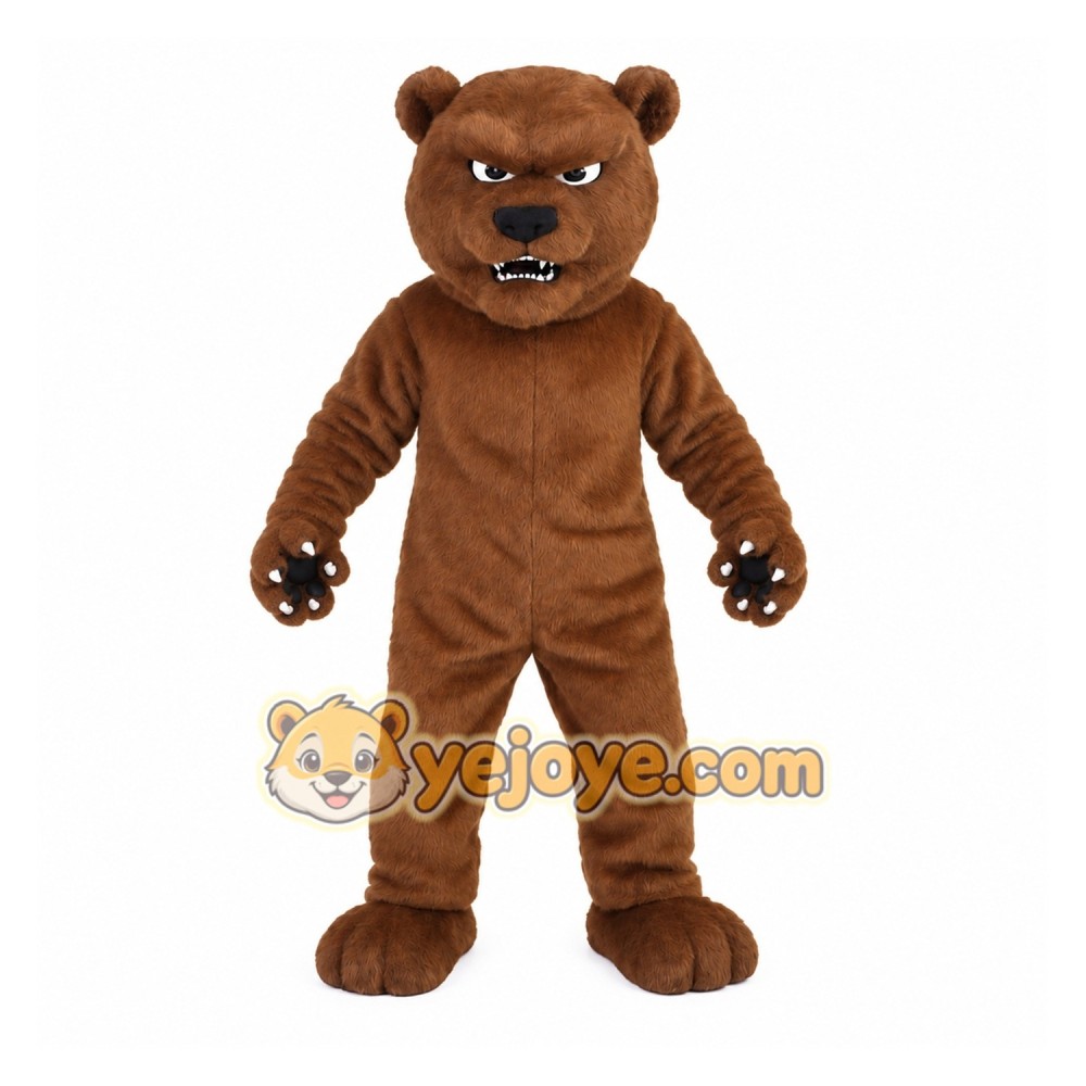 Brown Grizzly Bear Mascot Costume Brown Grizzly Bear Mascot Costume
