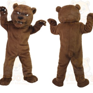 Brown Grizzly Bear Mascot Costume