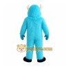 Turquoise Blue Horned Monster Mascot Costume Turquoise Blue Horned Monster Mascot Costume