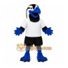 Blue Black White Eagle Mascot Costume