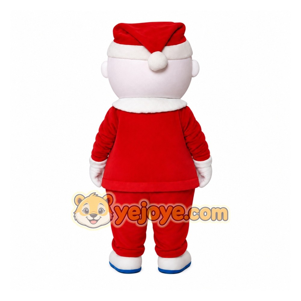 Red White Winking Clown Mascot Costume