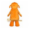Orange One Eyed Germ Monster Mascot Costume