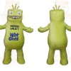 Lime Green Fuzzy Monster Mascot Costume