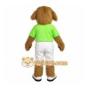 Brown Green White Sports Dog Mascot Costume