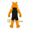 Gold Black Bulldog Mascot Costume