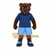 Brown Blue Bear Mascot Costume Brown Blue Bear Mascot Costume