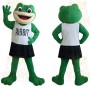 Green White Black Frog Mascot Costume