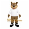 Brown White Bear Mascot Costume Brown White Bear Mascot Costume