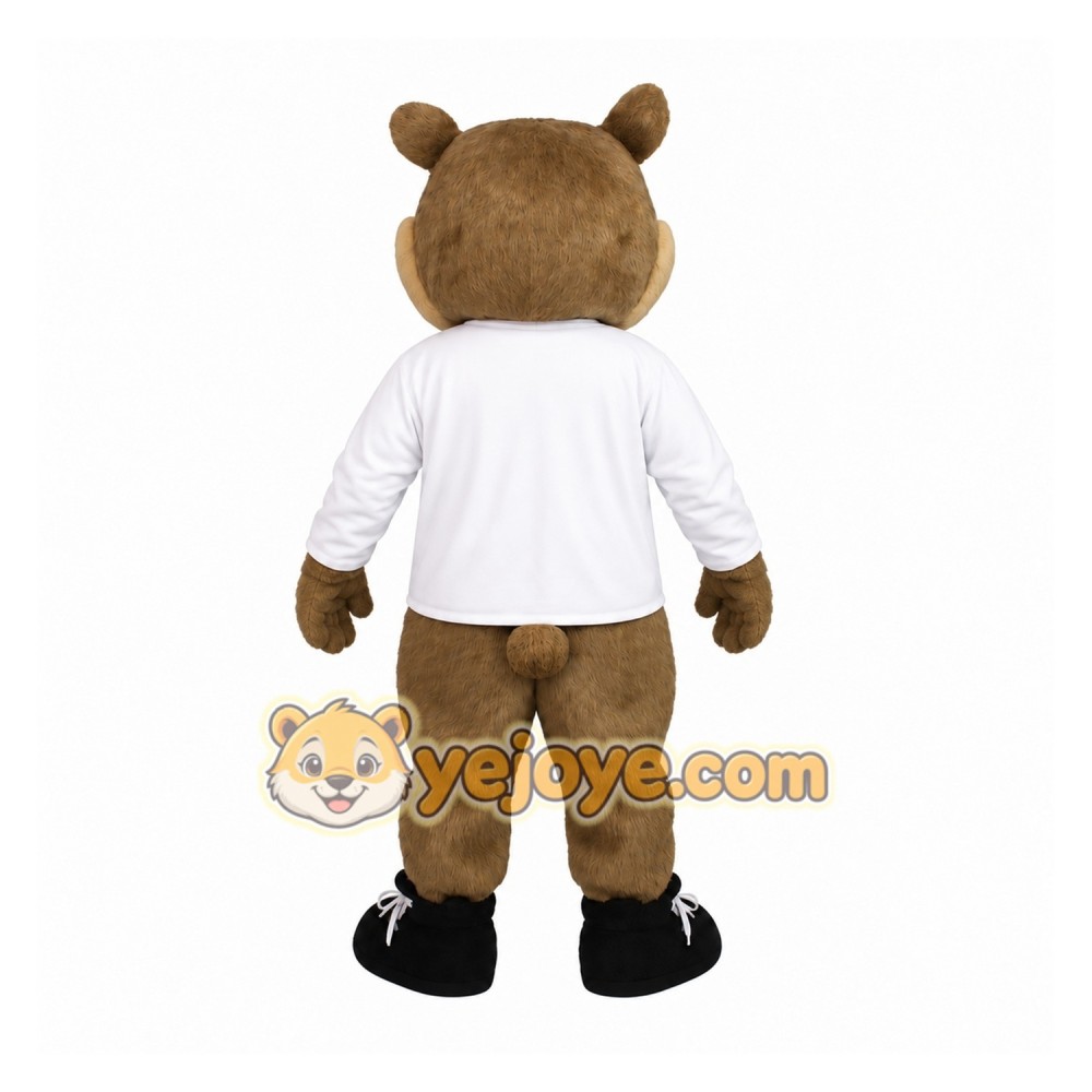 Brown White Bear Mascot Costume Brown White Bear Mascot Costume