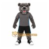 Gray Black Athletic Bear Mascot Costume Gray Black Athletic Bear Mascot Costume