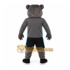 Gray Black Athletic Bear Mascot Costume Gray Black Athletic Bear Mascot Costume