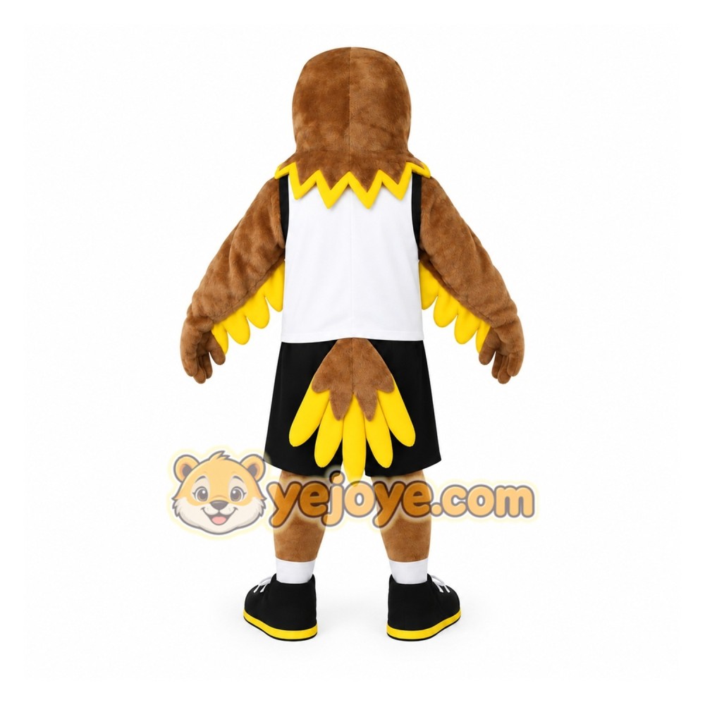 Brown Yellow Eagle Mascot Costume Brown Yellow Eagle Mascot Costume