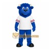 Blue White Buffalo Mascot Costume