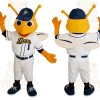 Yellow White Baseball Bee Mascot Costume