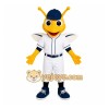 Yellow White Baseball Bee Mascot Costume Yellow White Baseball Bee Mascot Costume