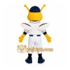 Yellow White Baseball Bee Mascot Costume Yellow White Baseball Bee Mascot Costume