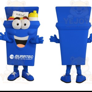 Blue Recycling Bin Mascot Costume